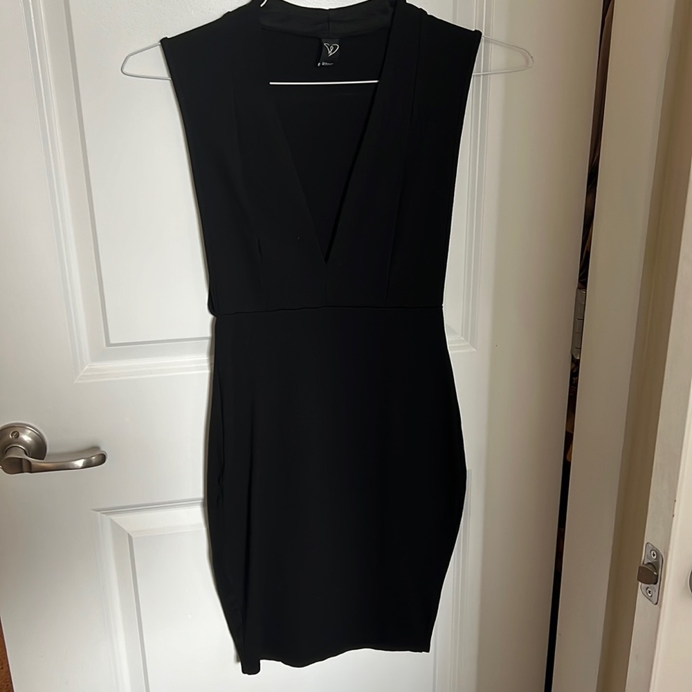Sexy black cocktail dress